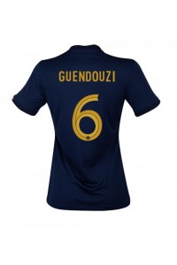 Ranska Matteo Guendouzi #6 Jalkapallovaatteet Naisten Kotipaita MM-kisat 2022 Lyhythihainen